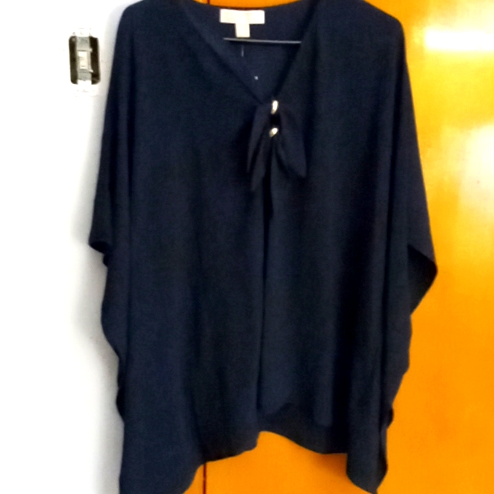L/XL Navy Michael Kors Blouse
